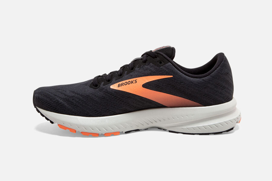 Brooks Launch 7 Road Löparskor Dam - Svarta/Orange - 7580-VKOJX